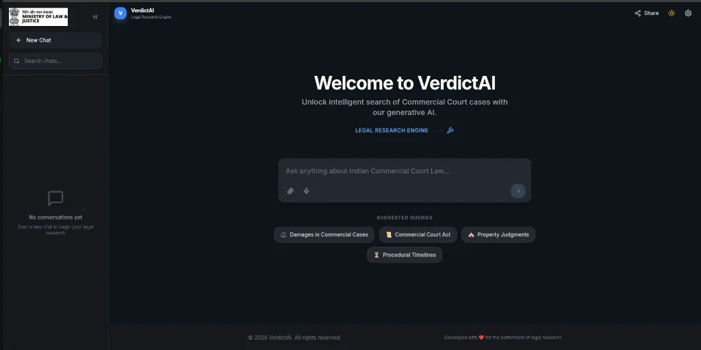 VerdictAI - AI-Powered Legal Research Platform